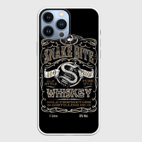 Чехол для iPhone 13 Pro Max с принтом Snake Bite безалкогольный в городе Новоалтайск,  |  | Тематика изображения на принте: виски | укус змеи