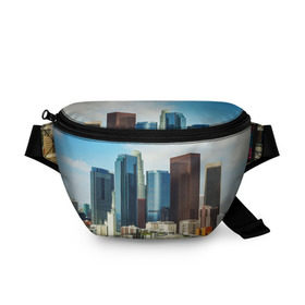 Поясная сумка 3D с принтом Los Angeles в городе Новоалтайск, 100% полиэстер | плотная ткань, ремень с регулируемой длиной, внутри несколько карманов для мелочей, основное отделение и карман с обратной стороны сумки застегиваются на молнию | california | la | los angeles | usa | америка | город ангелов | калифорния | лос анджелес | отдых | отпуск | приключение | путешествие | свобода | сити | спорт | сша | туризм | штаты