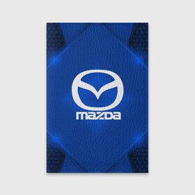 Обложка для паспорта матовая кожа с принтом Mazda SPORT в городе Новоалтайск, натуральная матовая кожа | размер 19,3 х 13,7 см; прозрачные пластиковые крепления | auto | automobile | car | carbon | machine | mazda | motor | motor car | sport car | автомашина | бренд | легковой автомобиль | мазда | марка | спортивный автомобиль | тачка