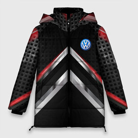 Женская зимняя куртка 3D с принтом Volkswagen abstract line в городе Новоалтайск, верх — 100% полиэстер; подкладка — 100% полиэстер; утеплитель — 100% полиэстер | длина ниже бедра, силуэт Оверсайз. Есть воротник-стойка, отстегивающийся капюшон и ветрозащитная планка. 

Боковые карманы с листочкой на кнопках и внутренний карман на молнии | auto | automobile | car | carbon | machine | motor | motor car | sport car | volkswagen | автомашина | бренд | легковой автомобиль | марка | спортивный автомобиль | тачка