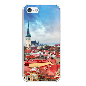 Чехол для iPhone 5/5S матовый с принтом Таллин (Эстония) в городе Новоалтайск, Силикон | Область печати: задняя сторона чехла, без боковых панелей | estonia | tallin | город | европа | путешествие | таллин | туризм | эстония
