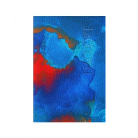 Обложка для паспорта матовая кожа с принтом blob color в городе Новоалтайск, натуральная матовая кожа | размер 19,3 х 13,7 см; прозрачные пластиковые крепления | abstraction | color | spray | tie dye | абстракция | акварель | брызги красок | живопись | искусство | капли капли | краски | текстуры | цветные краски | яркие цвета