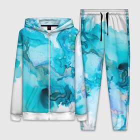 Женский костюм 3D с принтом Лазурные краски в городе Новоалтайск,  |  | abstraction | color | spray | tie dye | абстракция | акварель | брызги красок | живопись | искусство | капли капли | краски | текстуры | цветные краски | яркие цвета