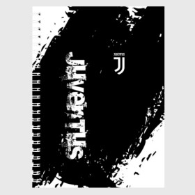Тетрадь с принтом JUVENTUS SPORT в городе Новоалтайск, 100% бумага | 48 листов, плотность листов — 60 г/м2, плотность картонной обложки — 250 г/м2. Листы скреплены сбоку удобной пружинной спиралью. Уголки страниц и обложки скругленные. Цвет линий — светло-серый
 | fc | football | fotball club | juventus | sport | спорт | спортивные | униформа | фирменые цвета | фк | футбол | футбольный клуб | ювентус