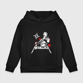 Детское худи Oversize хлопок с принтом Metallica в городе Новоалтайск, френч-терри — 70% хлопок, 30% полиэстер. Мягкий теплый начес внутри —100% хлопок | боковые карманы, эластичные манжеты и нижняя кромка, капюшон на магнитной кнопке | m | metallica | группа | джеймс хэтфилд | кирк хэмметт | ларс ульрих | метал | металика | металлика | миталика | музыка | роберт трухильо | рок | трэш | трэшметал | хард | хардрок | хеви | хевиметал