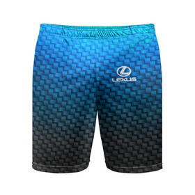 Мужские шорты 3D спортивные с принтом LEXUS COLLECTION CARBON в городе Новоалтайск,  |  | auto | automobile | car | carbon | lexus | machine | motor | motor car | sport car | автомашина | бренд | легковой автомобиль | марка | спортивный автомобиль | тачка