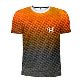 Мужская футболка 3D спортивная с принтом HONDA COLLECTION CARBON в городе Новоалтайск, 100% полиэстер с улучшенными характеристиками | приталенный силуэт, круглая горловина, широкие плечи, сужается к линии бедра | auto | automobile | car | carbon | honda | machine | motor | motor car | sport car | автомашина | бренд | легковой автомобиль | марка | спортивный автомобиль | тачка | хонда
