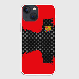 Чехол для iPhone 13 mini с принтом BARCELONA SPORT RED в городе Новоалтайск,  |  | Тематика изображения на принте: football | soccer | барселона