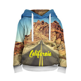 Детская толстовка 3D с принтом California collection в городе Новоалтайск, 100% полиэстер | двухслойный капюшон со шнурком для регулировки, мягкие манжеты на рукавах и по низу толстовки, спереди карман-кенгуру с мягким внутренним слоем | california | usa | америка | города | дороги | калифорния | природа | страны | сша