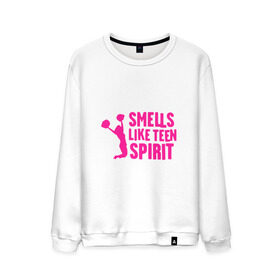 Мужской свитшот хлопок с принтом Smells like teen spirit в городе Новоалтайск, 100% хлопок |  | Тематика изображения на принте: cobain | kurt | nevermino | nirvana | альтернативный | гранж | грол | группа | дональд | кобейн | курт | музыка | надпись | нервана | нирвана | новоселич | певец | рок | смайл | смайлик | солист
