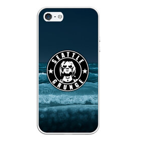 Чехол для iPhone 5/5S матовый с принтом Seattle grunge в городе Новоалтайск, Силикон | Область печати: задняя сторона чехла, без боковых панелей | cobain | kurt | nevermino | nirvana | альтернативный | гранж | грол | группа | дональд | кобейн | курт | музыка | надпись | нервана | нирвана | новоселич | певец | рок | смайл | смайлик | солист