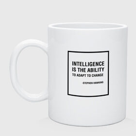 Кружка с принтом Stephen Hawking quote в городе Новоалтайск, керамика | объем — 330 мл, диаметр — 80 мм. Принт наносится на бока кружки, можно сделать два разных изображения | stephen hawking | наука | стивен хокинг | ученый | физика | черная дыра
