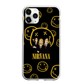 Чехол для iPhone 11 Pro Max матовый с принтом Nirvana в городе Новоалтайск, Силикон |  | cobain | kurt | nevermino | nirvana | альтернативный | гранж | грол | группа | дональд | кобейн | курт | музыка | надпись | нервана | нирвана | новоселич | певец | рок | смайл | смайлик | солист
