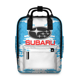 Женский рюкзак 3D с принтом Subaru в городе Новоалтайск, 100% полиэстер | лямки с регулируемой длиной, сверху ручки, чтобы рюкзак нести как сумку. Основное отделение закрывается на молнию, как и внешний карман. Внутри два дополнительных кармана, один из которых закрывается на молнию. По бокам два дополнительных кармашка, куда поместится маленькая бутылочка
 | Тематика изображения на принте: auto | automobile | car | carbon | machine | motor | motor car | sport car | subaru | автомашина | бренд | легковой автомобиль | марка | спортивный автомобиль | субару | тачка