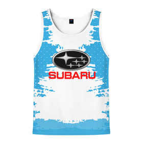 Мужская майка 3D с принтом Subaru в городе Новоалтайск, 100% полиэстер | круглая горловина, приталенный силуэт, длина до линии бедра. Пройма и горловина окантованы тонкой бейкой | Тематика изображения на принте: auto | automobile | car | carbon | machine | motor | motor car | sport car | subaru | автомашина | бренд | легковой автомобиль | марка | спортивный автомобиль | субару | тачка