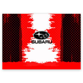 Поздравительная открытка с принтом Subaru в городе Новоалтайск, 100% бумага | плотность бумаги 280 г/м2, матовая, на обратной стороне линовка и место для марки
 | Тематика изображения на принте: auto | automobile | car | carbon | machine | motor | motor car | sport car | subaru | автомашина | бренд | легковой автомобиль | марка | спортивный автомобиль | субару | тачка