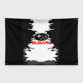 Флаг-баннер с принтом Subaru в городе Новоалтайск, 100% полиэстер | размер 67 х 109 см, плотность ткани — 95 г/м2; по краям флага есть четыре люверса для крепления | auto | automobile | car | carbon | machine | motor | motor car | sport car | subaru | автомашина | бренд | легковой автомобиль | марка | спортивный автомобиль | субару | тачка