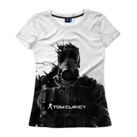 Женская футболка 3D с принтом Tom Clancy`s #2 в городе Новоалтайск, 100% полиэфир ( синтетическое хлопкоподобное полотно) | прямой крой, круглый вырез горловины, длина до линии бедер | clancy | clancys | clansy | devision | ghost | rainbow | rainbow 6 | recon | siege | six | stalker | tom | wildlands | батла | кланси | клэнси | операция | осада | реинбоу | рейнбоу | сейдж | секретная | сикс | сталкер | стрелялка | сэйдж | том | томас | 
