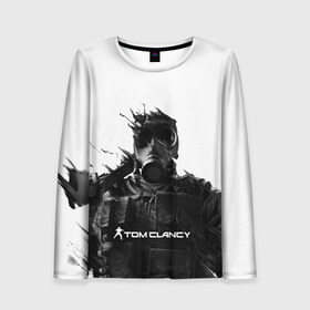Женский лонгслив 3D с принтом Tom Clancy`s #2 в городе Новоалтайск, 100% полиэстер | длинные рукава, круглый вырез горловины, полуприлегающий силуэт | clancy | clancys | clansy | devision | ghost | rainbow | rainbow 6 | recon | siege | six | stalker | tom | wildlands | батла | кланси | клэнси | операция | осада | реинбоу | рейнбоу | сейдж | секретная | сикс | сталкер | стрелялка | сэйдж | том | томас | 