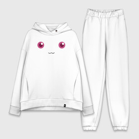 Женский костюм хлопок Oversize с принтом Cat eyes в городе Новоалтайск,  |  | anime | homura | puella magi madoka magica | аниме | волшебная девочка мадока | девочка волшебница мадока | хомура