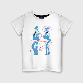 Детская футболка хлопок с принтом Твое имя в городе Новоалтайск, 100% хлопок | круглый вырез горловины, полуприлегающий силуэт, длина до линии бедер | Тематика изображения на принте: anime | kimi no na wa | your name | аниме | твое имя