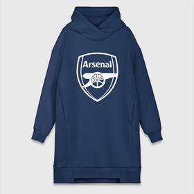 Платье-худи хлопок с принтом Arsenal FC в городе Новоалтайск,  |  | arsenal | fc | арсенал | клуб | футбольный