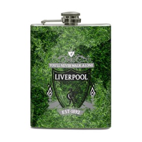 Фляга с принтом Championship Liverpool в городе Новоалтайск, металлический корпус | емкость 0,22 л, размер 125 х 94 мм. Виниловая наклейка запечатывается полностью | football | soccer | ливерпуль