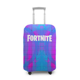 Чехол для чемодана 3D с принтом Fortnite в городе Новоалтайск, 86% полиэфир, 14% спандекс | двустороннее нанесение принта, прорези для ручек и колес | fortnite | ветряк | город | гроза | деревья | зомби | игры | каменоломня | кристалы | молния | озеро