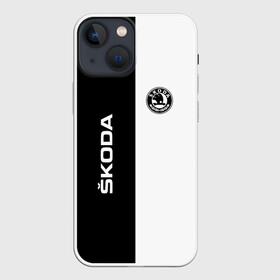 Чехол для iPhone 13 mini с принтом Skoda Auto a.s. в городе Новоалтайск,  |  | a.s. | auto | crossover | fabia | karoq | kodiaq | octavia | skoda | sport | superb | yeti | авто | автомобиль | знак | лого | машина | седан | символ | спорт | сшкода | тачка | хэтчбек | шкода | эмблема