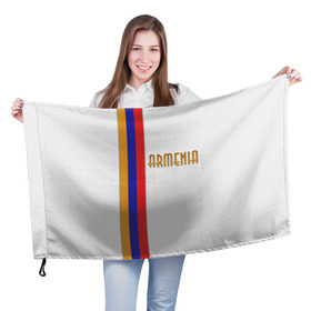 Флаг 3D с принтом Armenia 2 в городе Новоалтайск, 100% полиэстер | плотность ткани — 95 г/м2, размер — 67 х 109 см. Принт наносится с одной стороны | armenia | армения