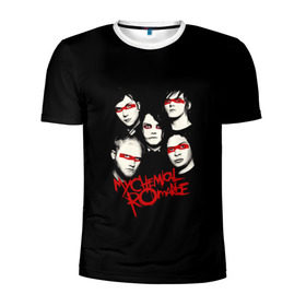 Мужская футболка 3D спортивная с принтом Группа My Chemical Romance в городе Новоалтайск, 100% полиэстер с улучшенными характеристиками | приталенный силуэт, круглая горловина, широкие плечи, сужается к линии бедра | gerard way | mcr | my chemical romance | альтернативный | группа | джерард уэй | май кемикал романс | мкр | мой химический роман | мхр | мцр | панк | поп | поппанк | рок | рэй торо