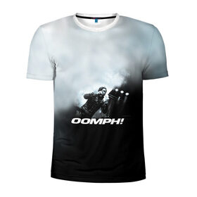 Мужская футболка 3D спортивная с принтом OOMPH! в городе Новоалтайск, 100% полиэстер с улучшенными характеристиками | приталенный силуэт, круглая горловина, широкие плечи, сужается к линии бедра | electronic body musi | neue deutsche hrte | oomph | андреас крэп | антитезис | группа | деро гои | индастриал | крэп | метал | оомпх | оомрн | роберт флюкс | рок | синтез | тезис | флюкс