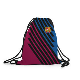 Рюкзак-мешок 3D с принтом BARCELONA SPORT в городе Новоалтайск, 100% полиэстер | плотность ткани — 200 г/м2, размер — 35 х 45 см; лямки — толстые шнурки, застежка на шнуровке, без карманов и подкладки | Тематика изображения на принте: fc | fc baeca | football | football club | sport | барселона | спорт | спортивные | униформа | фирменые цвета | фк | футбол | футбольный клуб