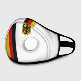 Маска из неопрена с принтом I Love Germany в городе Новоалтайск, неопрен 100% | Форма огибающая нос. Резинки для ушей с дополнительной резинкой на затылке. Клапан для выдоха для активного дыхания при занятиях спортом. Эластичный материал маски и окантовки для лучшего растяжения и прилегания маски.  | 