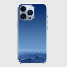 Чехол для iPhone 13 Pro с принтом Blue Mountains в городе Новоалтайск,  |  | вид | горы | ночь | пейзаж | природа | синий | скалы | сумерки | туман | утро