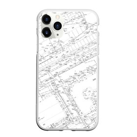 Чехол для iPhone 11 Pro Max матовый с принтом Топография_01 в городе Новоалтайск, Силикон |  | Тематика изображения на принте: survey | геодезист | геодезия | топография