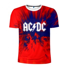 Мужская футболка 3D спортивная с принтом AC/DC в городе Новоалтайск, 100% полиэстер с улучшенными характеристиками | приталенный силуэт, круглая горловина, широкие плечи, сужается к линии бедра | ac dc | atco | atlantic | columbia | east west | elektra | emi | epic | ангус янг | крис слэйд | музыка | стиви янг | эксл роуз