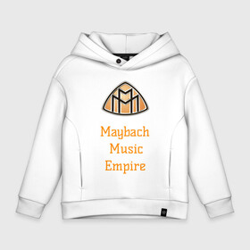 Детское худи Oversize хлопок с принтом Maybach Music в городе Новоалтайск, френч-терри — 70% хлопок, 30% полиэстер. Мягкий теплый начес внутри —100% хлопок | боковые карманы, эластичные манжеты и нижняя кромка, капюшон на магнитной кнопке | empire | maybach | music | rick | ross. | империя | майбах | музыка | надпись | рик | росс | эмблема