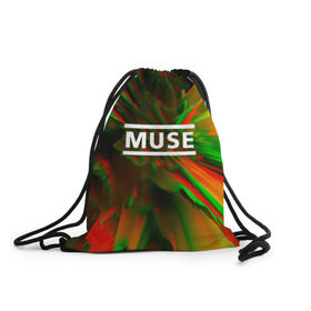 Рюкзак-мешок 3D с принтом Muse music в городе Новоалтайск, 100% полиэстер | плотность ткани — 200 г/м2, размер — 35 х 45 см; лямки — толстые шнурки, застежка на шнуровке, без карманов и подкладки | logo | muse | music | pop | rock | usa | альтернатива | америка | металл | музыка | музыкальный | поп | рок