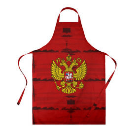 Фартук 3D с принтом Russia Imperium RED в городе Новоалтайск, 100% полиэстер | общий размер — 65 х 85 см, ширина нагрудника — 26 см, горловина — 53 см, длина завязок — 54 см, общий обхват в поясе — 173 см. Принт на завязках и на горловине наносится с двух сторон, на основной части фартука — только с внешней стороны | abstraction | grunge | russia | sport | абстракция | герб | краска | русский | символика рф | спорт | спортивный | триколор | униформа | форма | я русский
