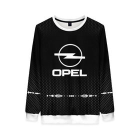 Женский свитшот 3D с принтом Opel sport auto abstract в городе Новоалтайск, 100% полиэстер с мягким внутренним слоем | круглый вырез горловины, мягкая резинка на манжетах и поясе, свободная посадка по фигуре | 