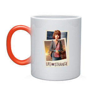 Кружка хамелеон с принтом Life is Strange. Max в городе Новоалтайск, керамика | меняет цвет при нагревании, емкость 330 мл | жизнь | макс | странная