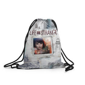 Рюкзак-мешок 3D с принтом Max. Life is Strange. в городе Новоалтайск, 100% полиэстер | плотность ткани — 200 г/м2, размер — 35 х 45 см; лямки — толстые шнурки, застежка на шнуровке, без карманов и подкладки | макс | странная жизнь