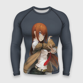 Мужской рашгард 3D с принтом Kurusi makise Steins   gate в городе Новоалтайск,  |  | anime | kristina | kurisu | okabe | sience | stein | steins | steonggate | врата штейна | курису | макисе