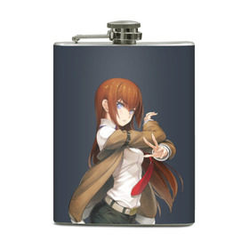 Фляга с принтом Kurusi makise Steins , gate в городе Новоалтайск, металлический корпус | емкость 0,22 л, размер 125 х 94 мм. Виниловая наклейка запечатывается полностью | anime | kristina | kurisu | okabe | sience | stein | steins | steonggate | врата штейна | курису | макисе