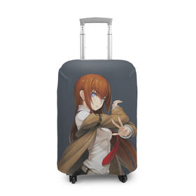 Чехол для чемодана 3D с принтом Kurusi makise Steins , gate в городе Новоалтайск, 86% полиэфир, 14% спандекс | двустороннее нанесение принта, прорези для ручек и колес | Тематика изображения на принте: anime | kristina | kurisu | okabe | sience | stein | steins | steonggate | врата штейна | курису | макисе