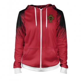 Женская толстовка 3D на молнии с принтом Portugal 2018 WC Anthem Jacket в городе Новоалтайск, 100% полиэстер | длина до линии бедра, манжеты и пояс оформлены мягкой тканевой резинкой, двухслойный капюшон со шнурком для регулировки, спереди молния, по бокам два кармана | confederation | cup | euro | portugal | world | европы | конфедераций | кубок | мира | португалия | чемпионат