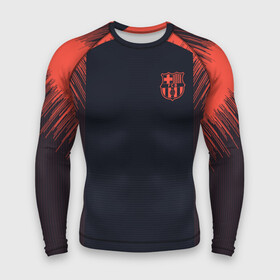 Мужской рашгард 3D с принтом Barcelona Training 18 19 в городе Новоалтайск,  |  | barcelona | champions | league | lionel | messi | spain | барселона | испания | лига | лионель | месси | чемпионов