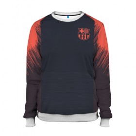 Женский свитшот 3D с принтом Barcelona Training 18-19 в городе Новоалтайск, 100% полиэстер с мягким внутренним слоем | круглый вырез горловины, мягкая резинка на манжетах и поясе, свободная посадка по фигуре | barcelona | champions | league | lionel | messi | spain | барселона | испания | лига | лионель | месси | чемпионов
