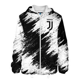 Мужская куртка 3D с принтом Juventus в городе Новоалтайск, ткань верха — 100% полиэстер, подклад — флис | прямой крой, подол и капюшон оформлены резинкой с фиксаторами, два кармана без застежек по бокам, один большой потайной карман на груди. Карман на груди застегивается на липучку | Тематика изображения на принте: football | juventus | soccer | италия | турин | футбольный | ювентус